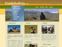 Tablet Screenshot of guidebolivia.com